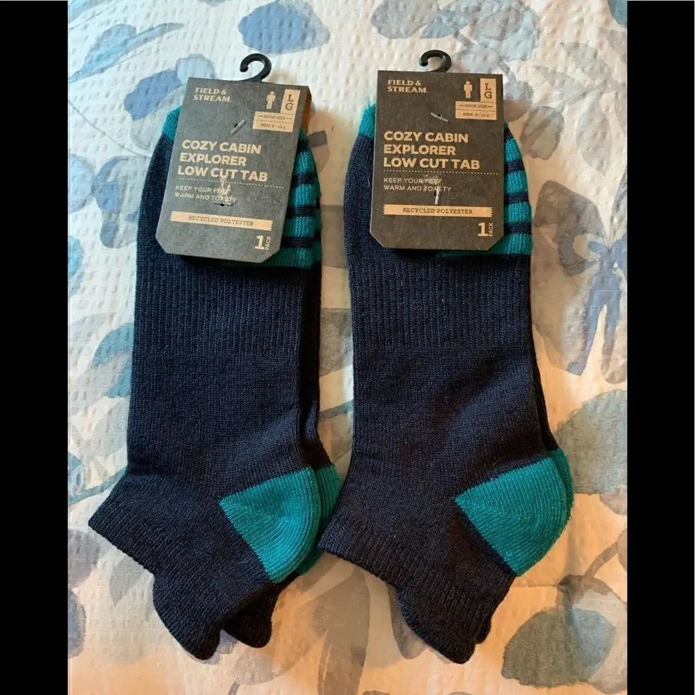 3 Pack- F&S Men's Cozy Explorer Low Cut Socks